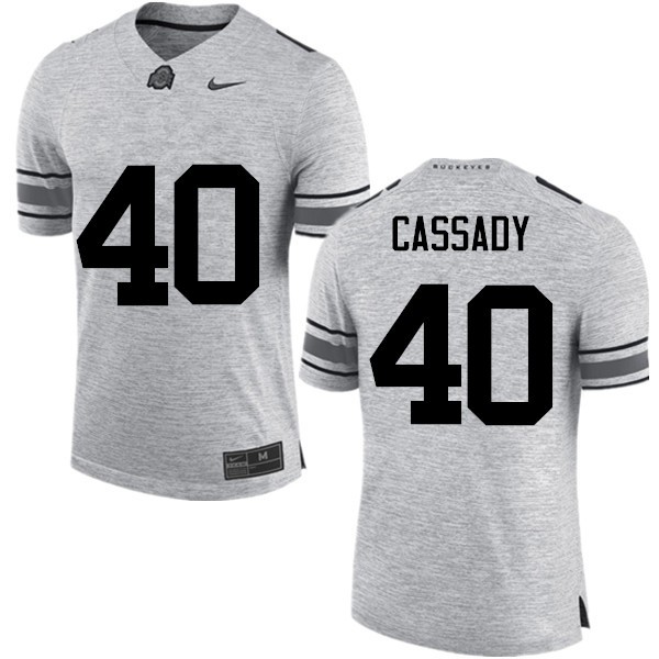 Ohio State Buckeyes #40 Howard Cassady Men College Jersey Gray
